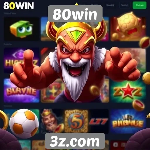 Variedade de jogos oferecidos no site 80win